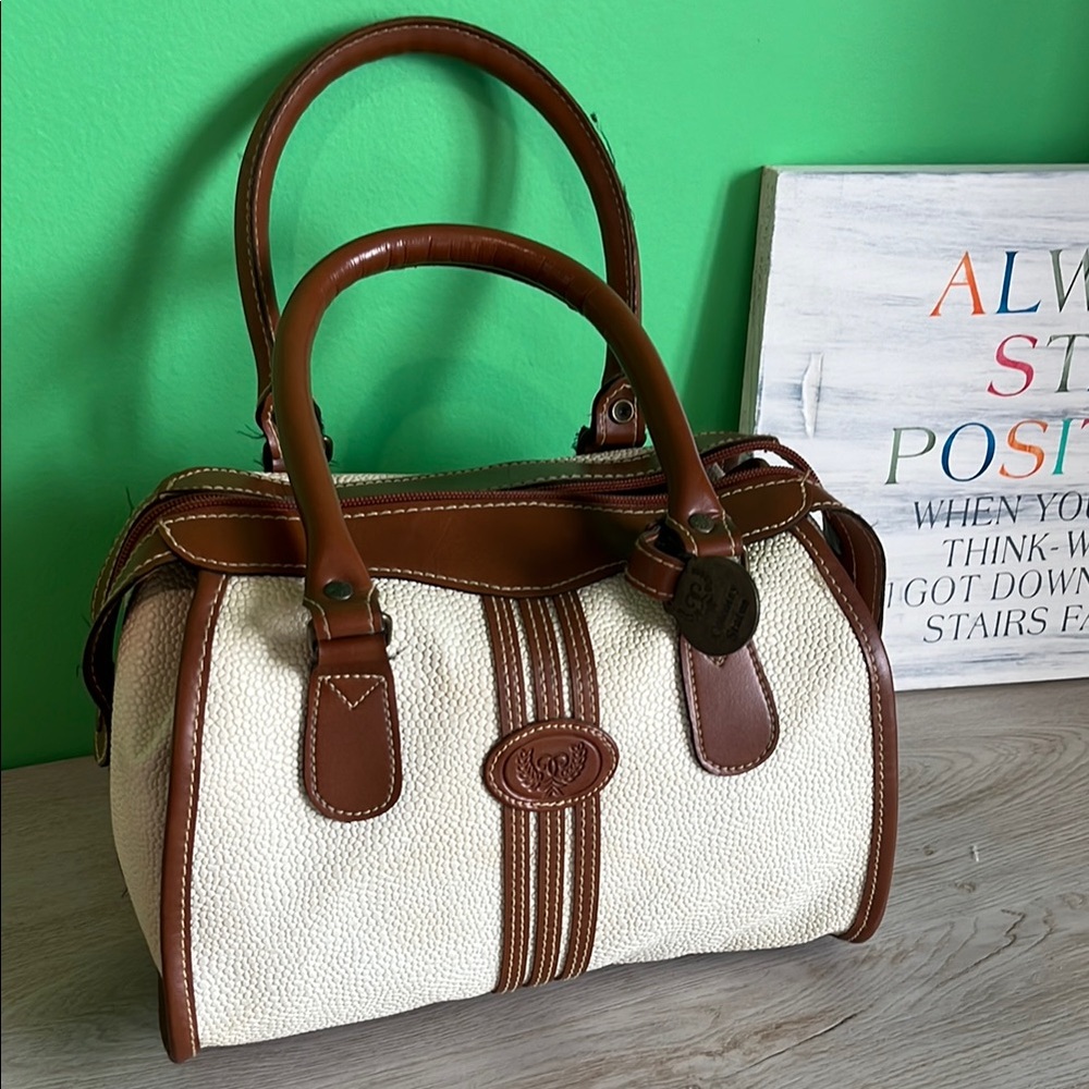 Classic Brown and Cream Handbag